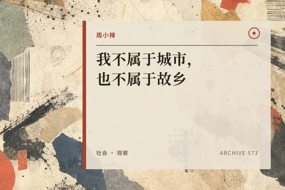 我不属于城市,也不属于故乡封面