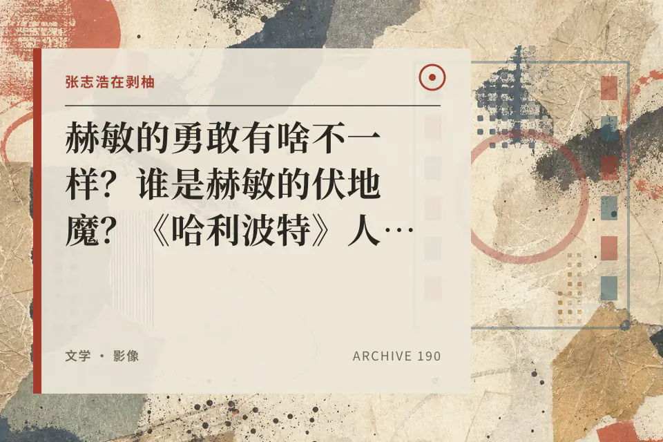 赫敏的勇敢有啥不一样?谁是赫敏的伏地魔?《哈利波特》人物品评:麻瓜出身是我的光荣!封面
